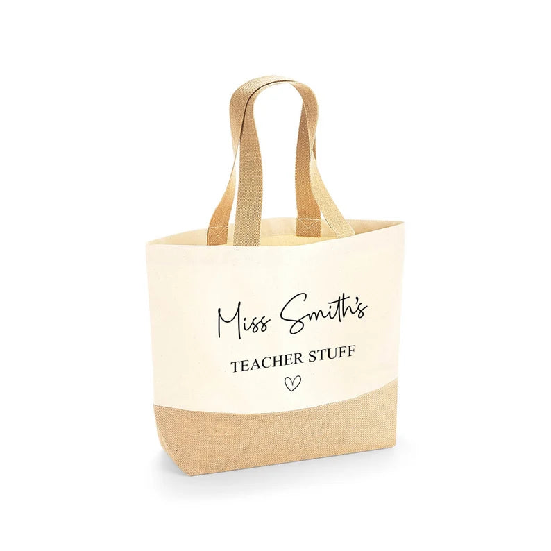 Custom teacher tote outlet bags