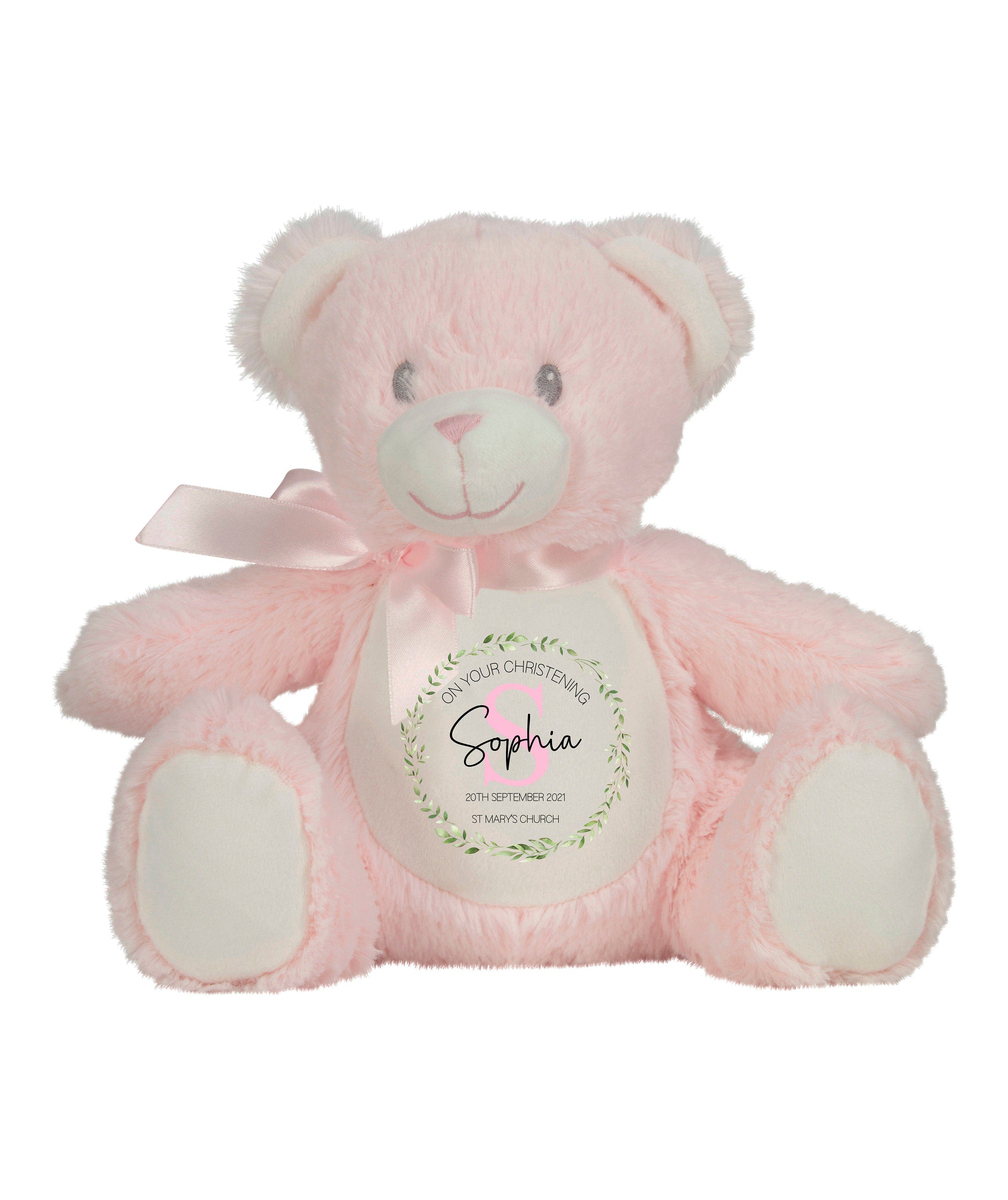 Christening teddy best sale