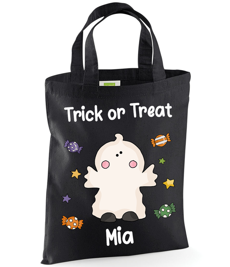 Ghost Trick or Treat Tote Bag