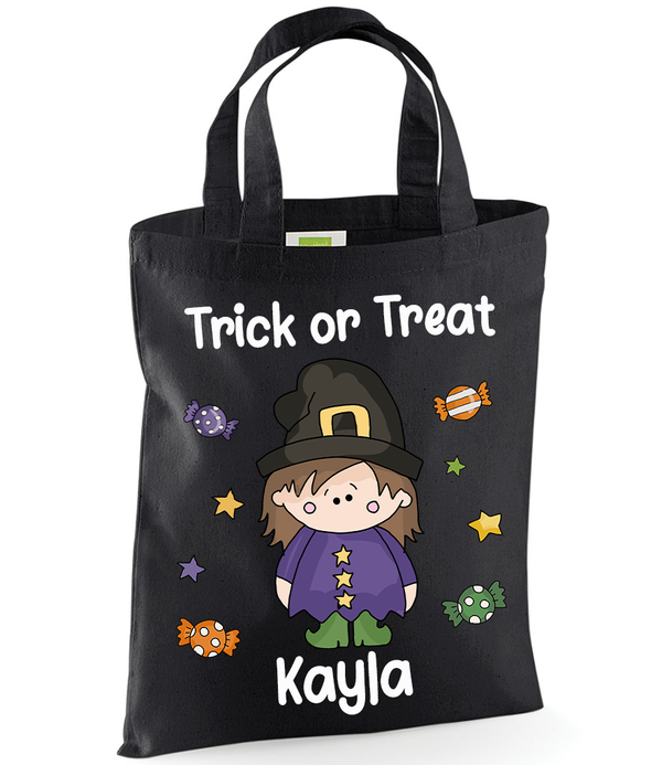 Witch Trick or Treat Tote Bag