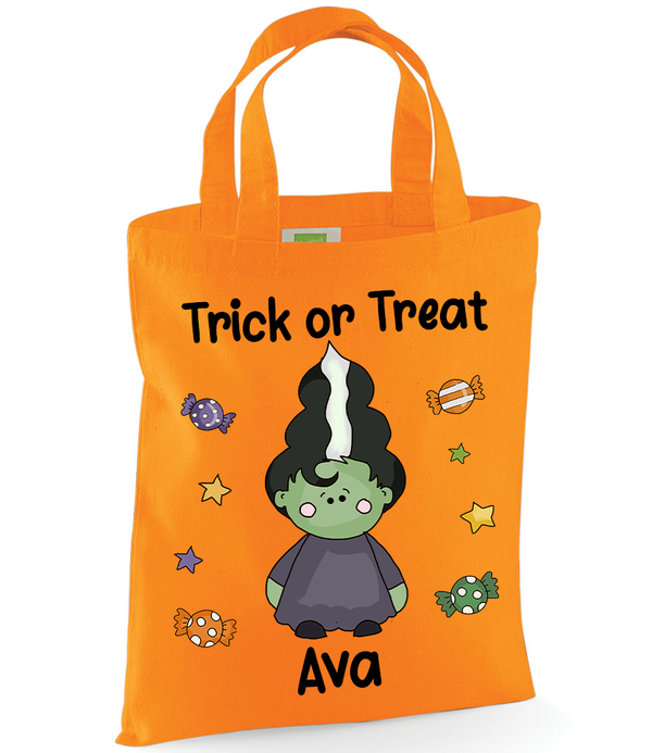 Frankenstein's Wife Trick or Treat Tote Bag