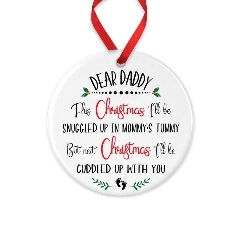 New Daddy Christmas Ornament