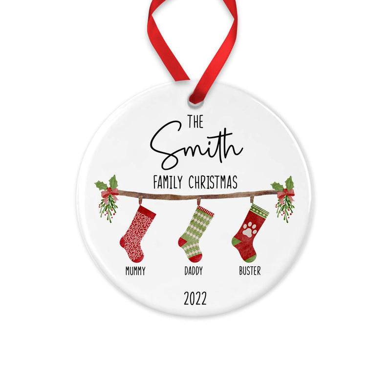 Personalised Family Christmas Ornament