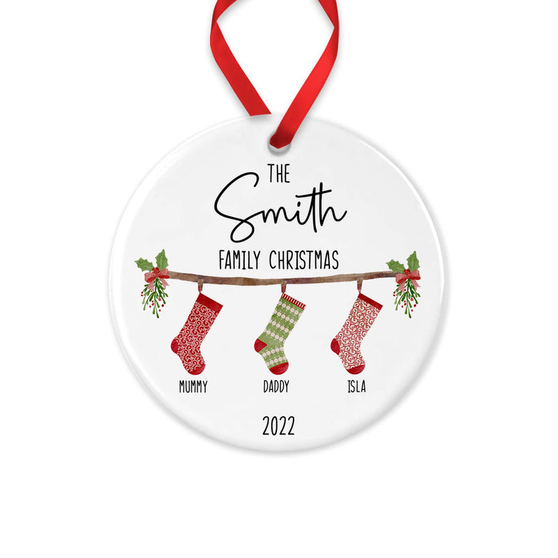 Personalised Family Christmas Ornament