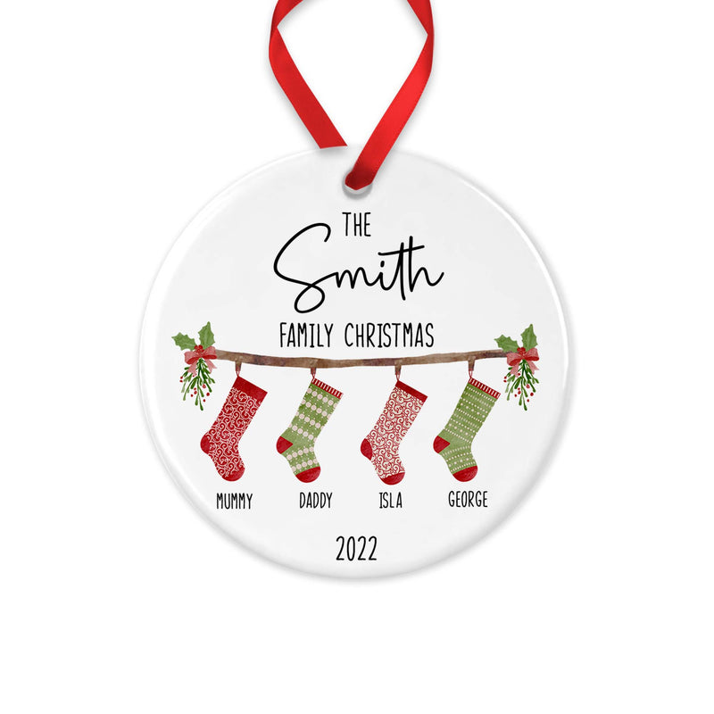 Personalised Family Christmas Ornament