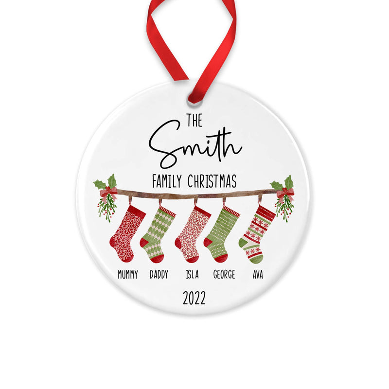 Personalised Family Christmas Ornament