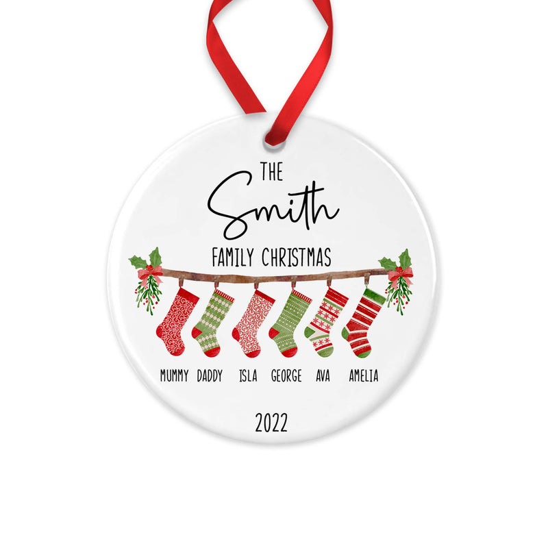 Personalised Family Christmas Ornament