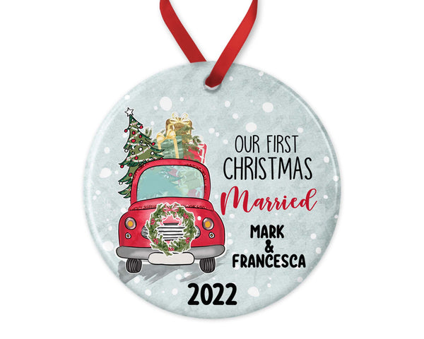 Our First Christmas Married Ornament