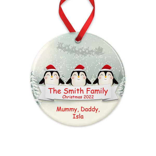 Family Personalised Christmas Ornament