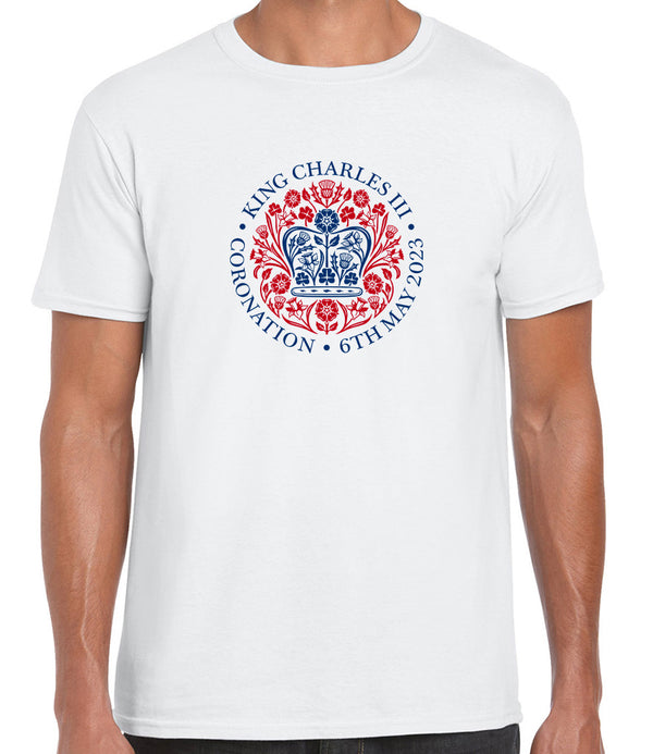 Coronation T-Shirt with Official Emblem - King Charles III