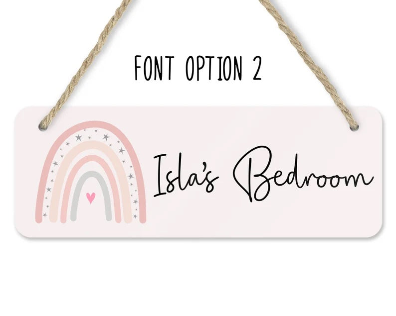 Personalised Bedroom Door Sign