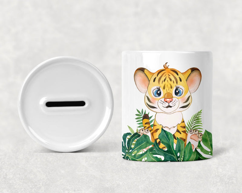 Personalised Children's Tiger Money Box