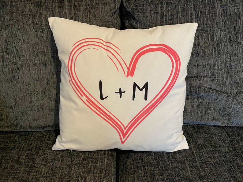 Personalised Couples Initials Cushion