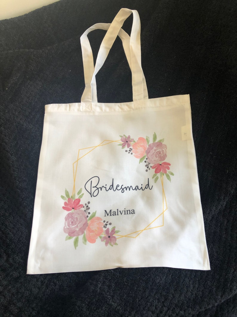 Personalised Bridesmaid Tote Bag