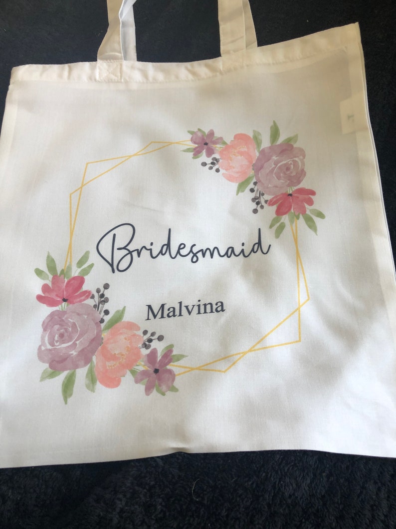 Personalised Bridesmaid Tote Bag