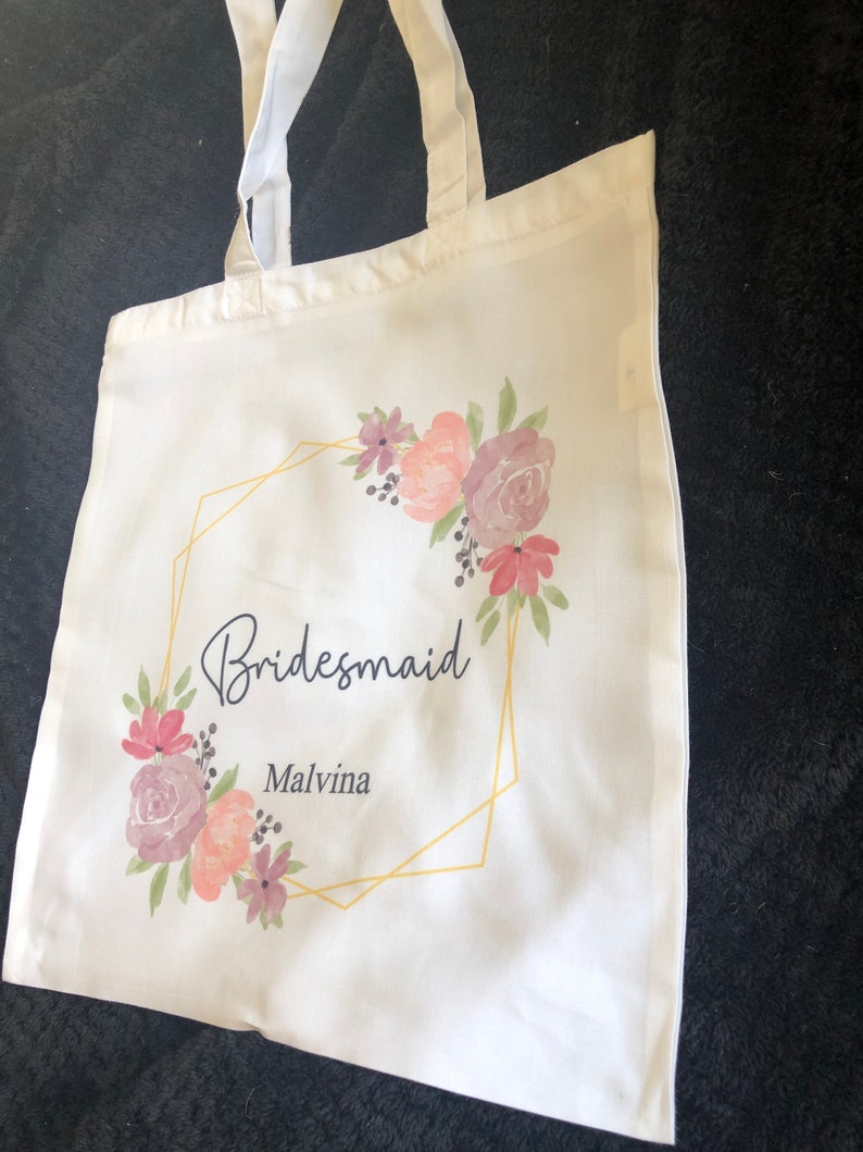 Personalised Bridesmaid Tote Bag