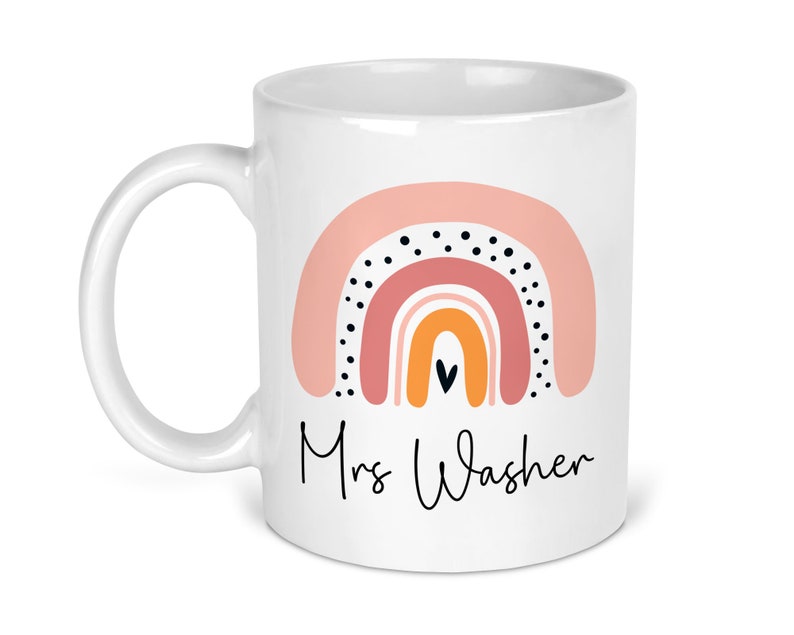 Personalised Teacher Rainbow Mug