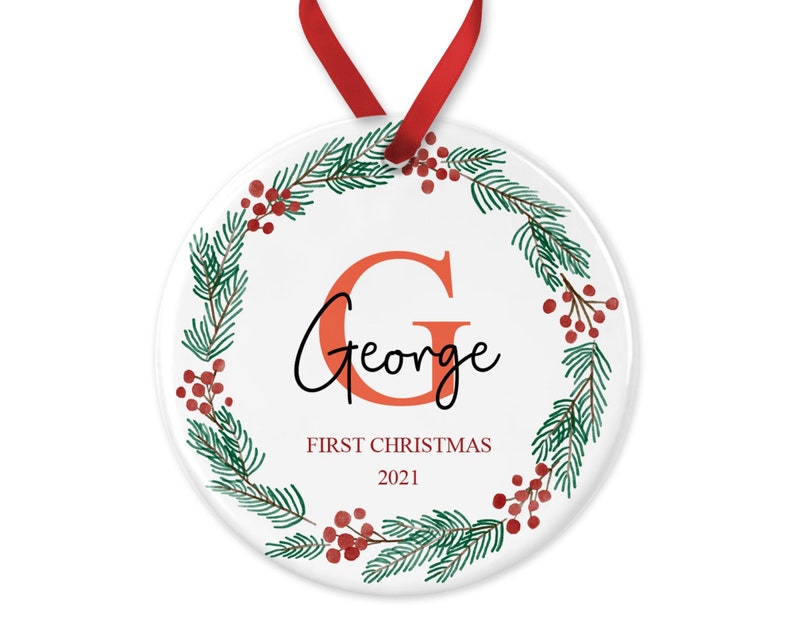 Personalised Baby's First Christmas Ornament