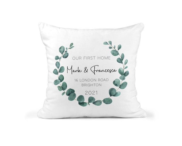 Personalised New Home Cushion