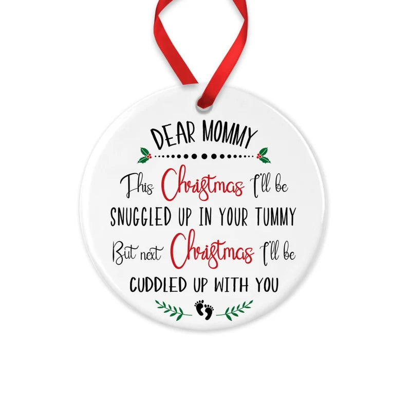 New Mommy Christmas Bauble, Mom to Be Bauble