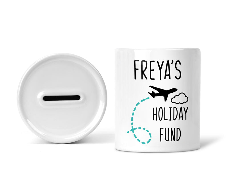 Personalised Holiday Fund Money Box | Piggy Bank
