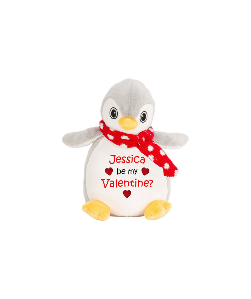 Personalised Valentines Penguin Teddy