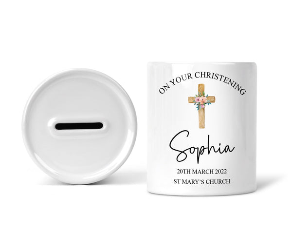 Personalised Christening Money Box