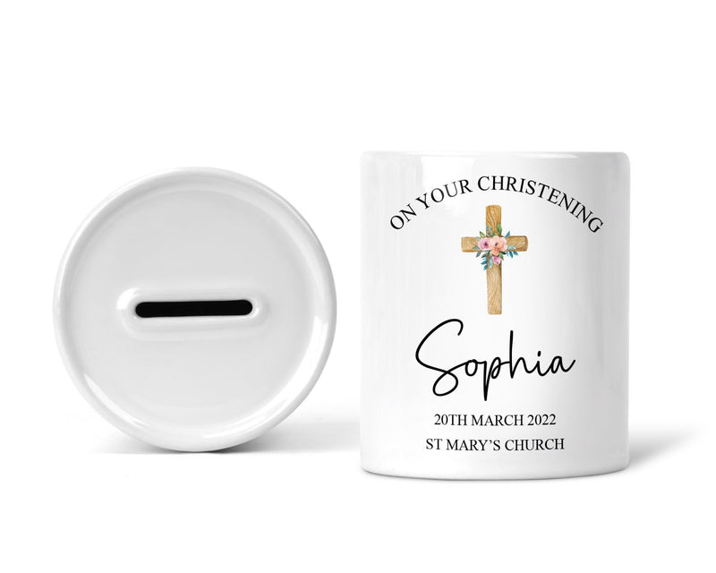 Personalised Christening Money Box